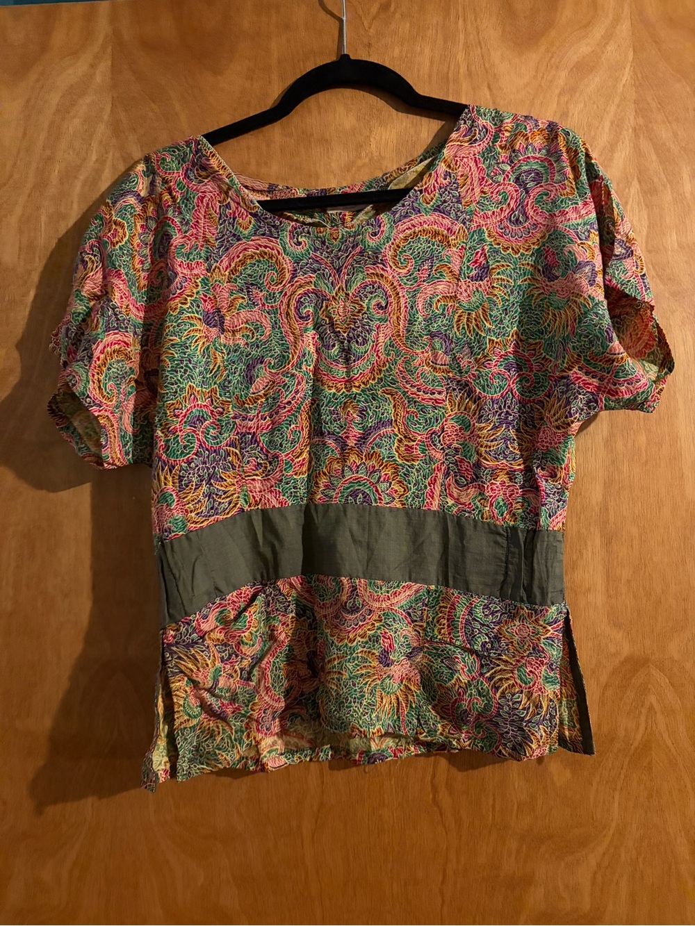 Colourful top from Batik Kencana Ungu